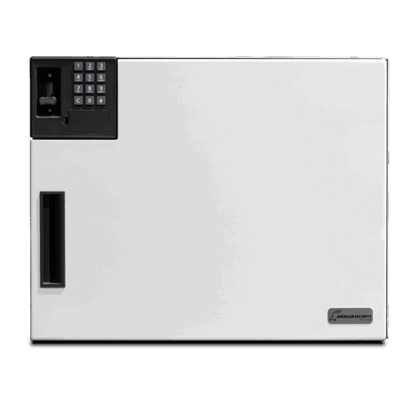 AMSEC Signature Vault CS1620 closet safe in semi-gloss white, 16x20x12.8, front view